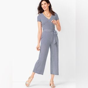 Boden Navy Geometric Jumpsuit